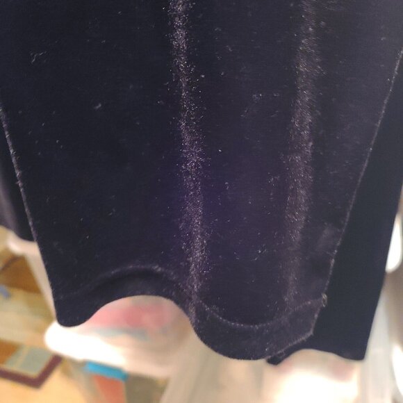 Vintage Leslie Fay Black Velvet Pant Suit Size Small - Picture 7 of 7